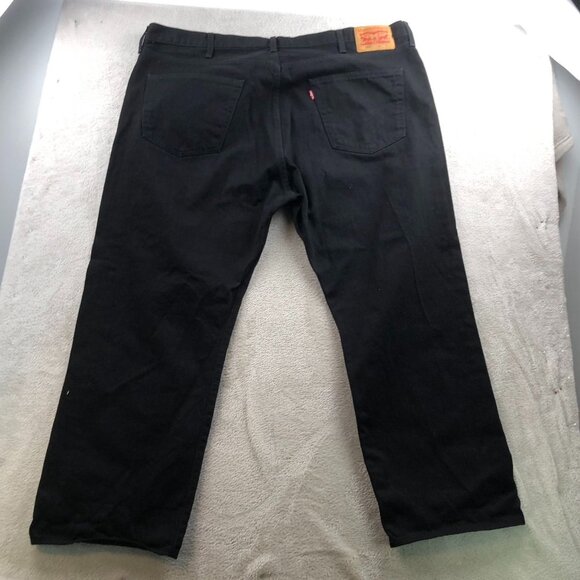 Levi's Men Jeans Size 46x29 501 Original Fit Straight Black Denim Classic Casual - Picture 12 of 12